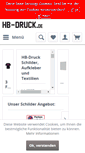 Mobile Screenshot of hb-druck.de