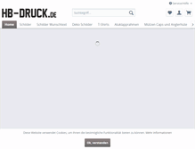 Tablet Screenshot of hb-druck.de